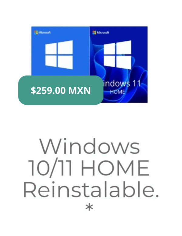 Windows 10/11 Home Reinstalable